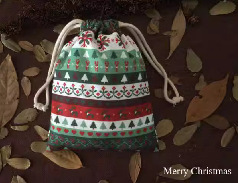 Christmas cinch Bag