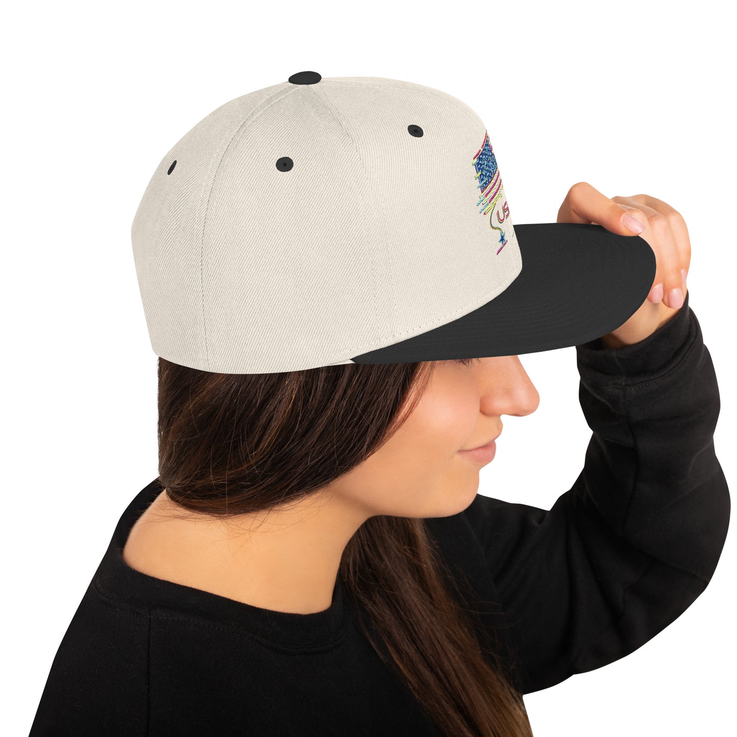 Retro USA Flag - Snapback Hat