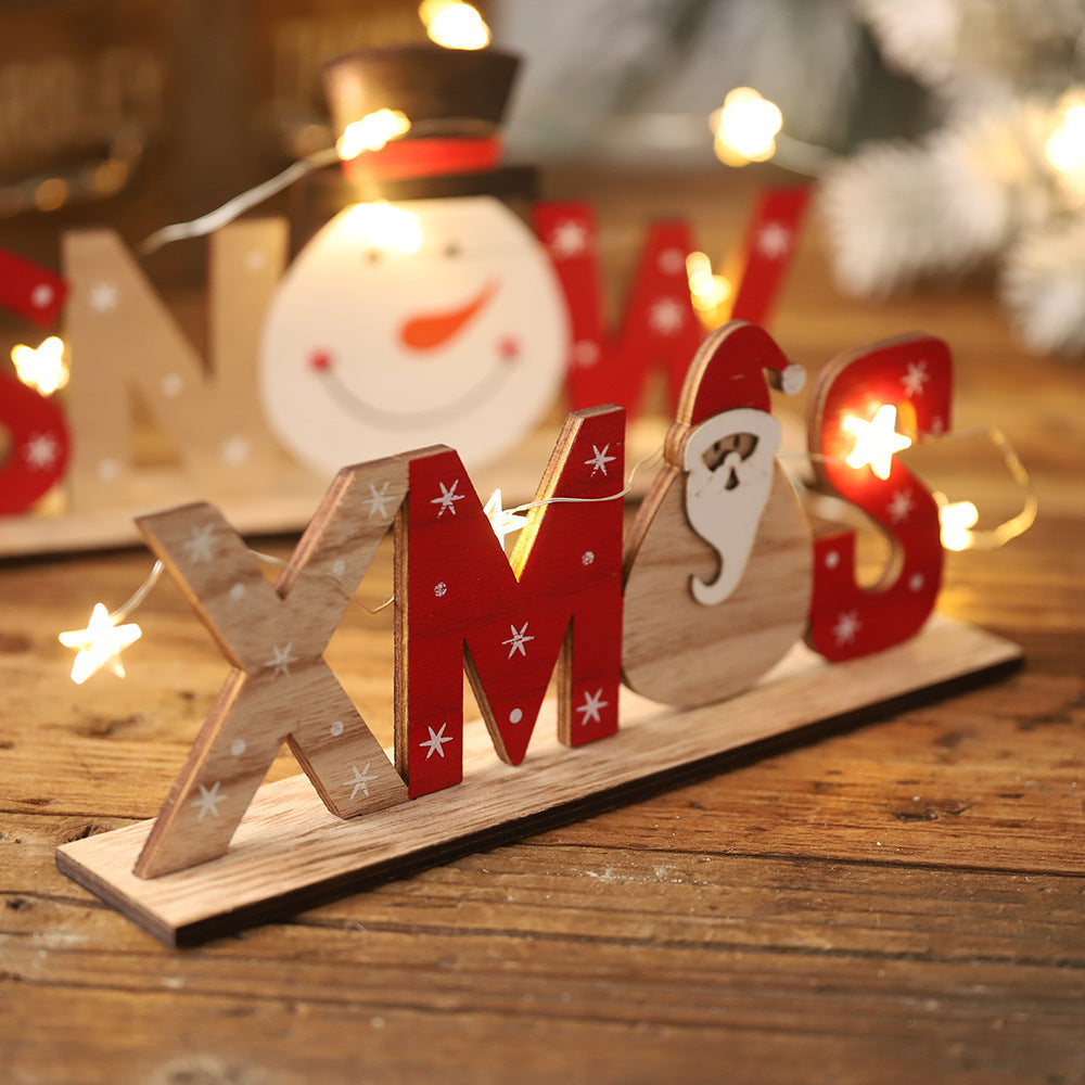 Christmas wooden ornaments