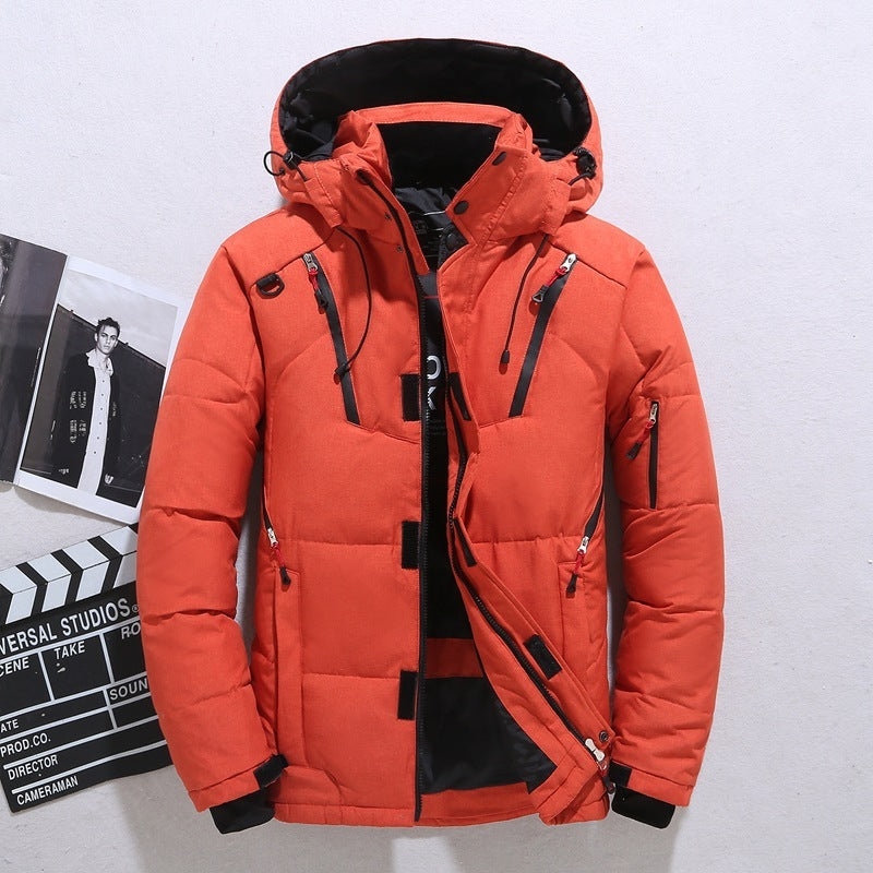 Men's Warm Outdoor Windproof Hooded Jacket