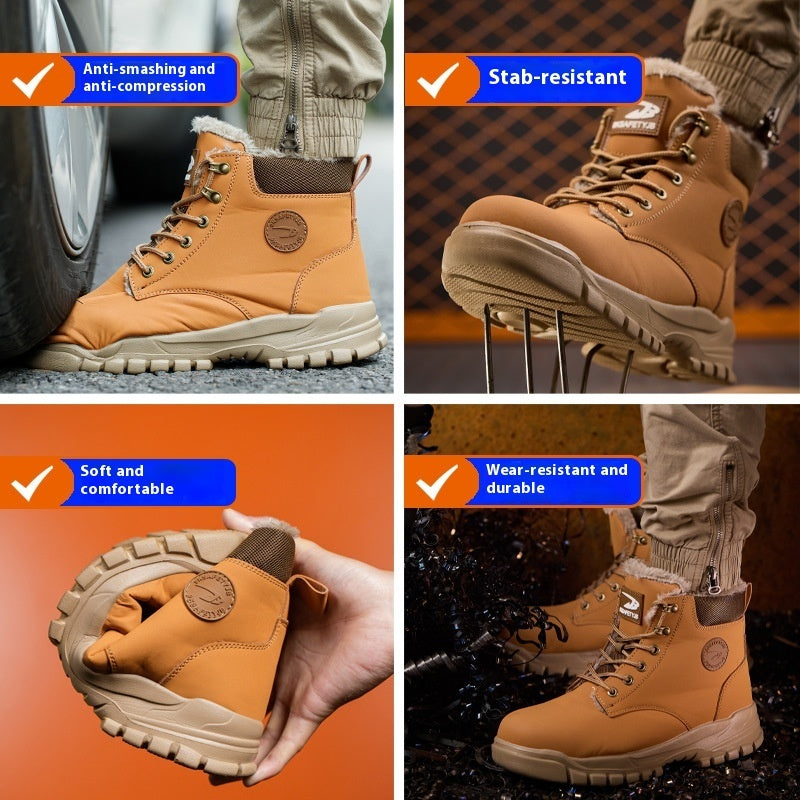 Men's Anti Piercing Velvet Work boots