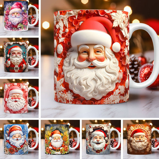 3D Santa Coffee Cup