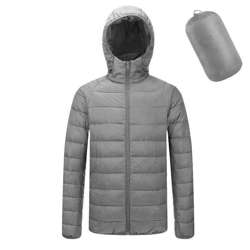 Men's Lightweight Hooded Warm Jacket
