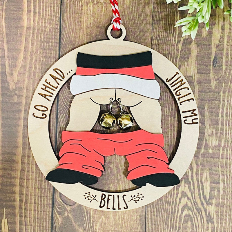 Christmas Wooden Bell Pendant