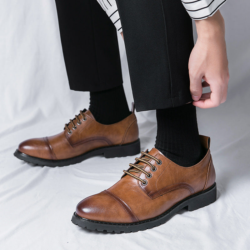 Men's Three-joint Leather Shoes