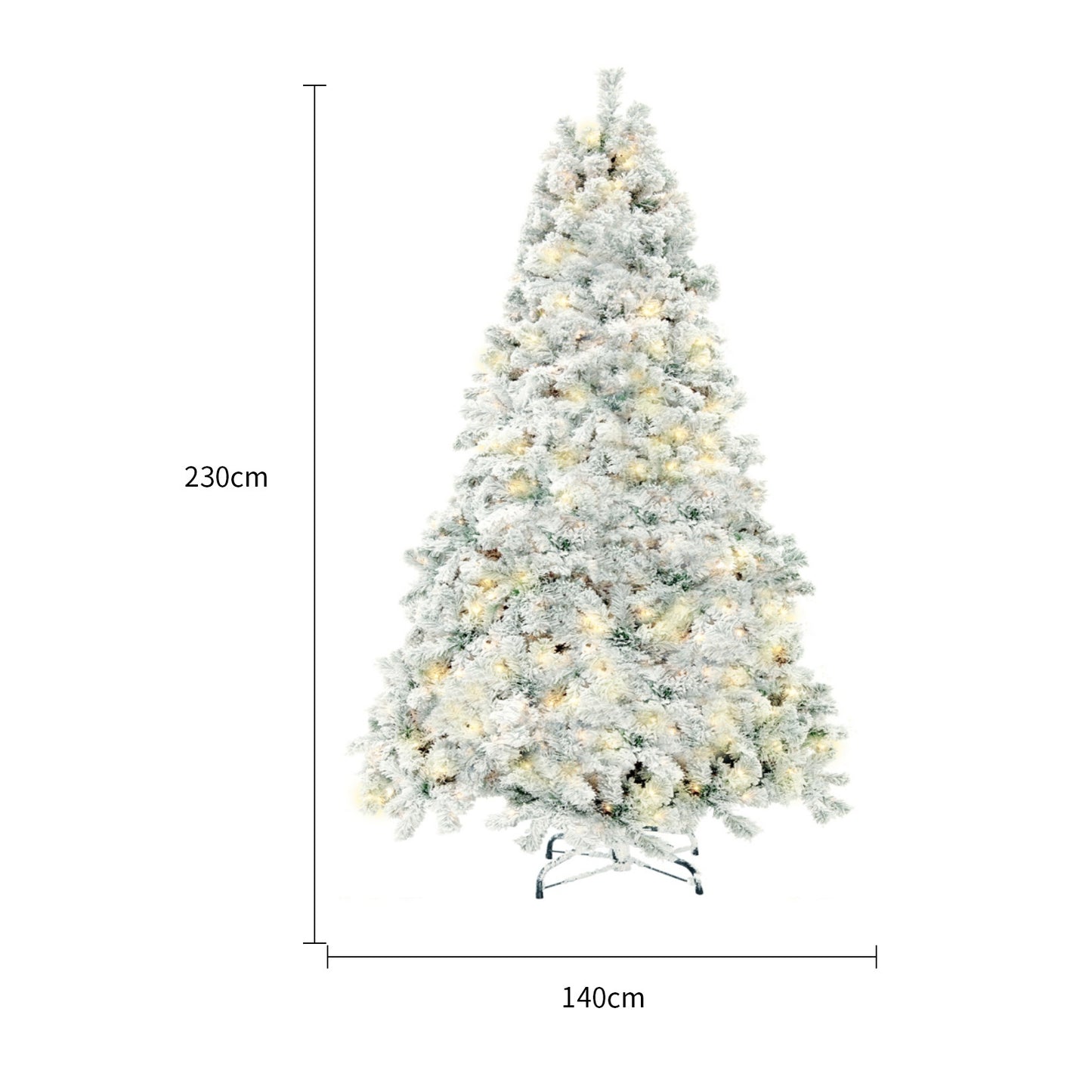 Snow Flocked Christmas Tree