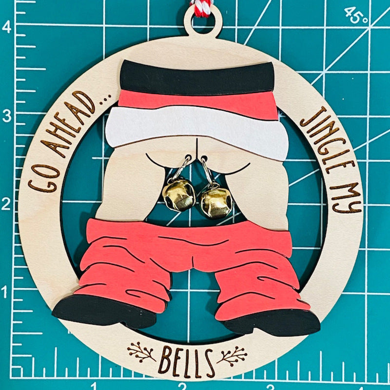 Christmas Wooden Bell Pendant