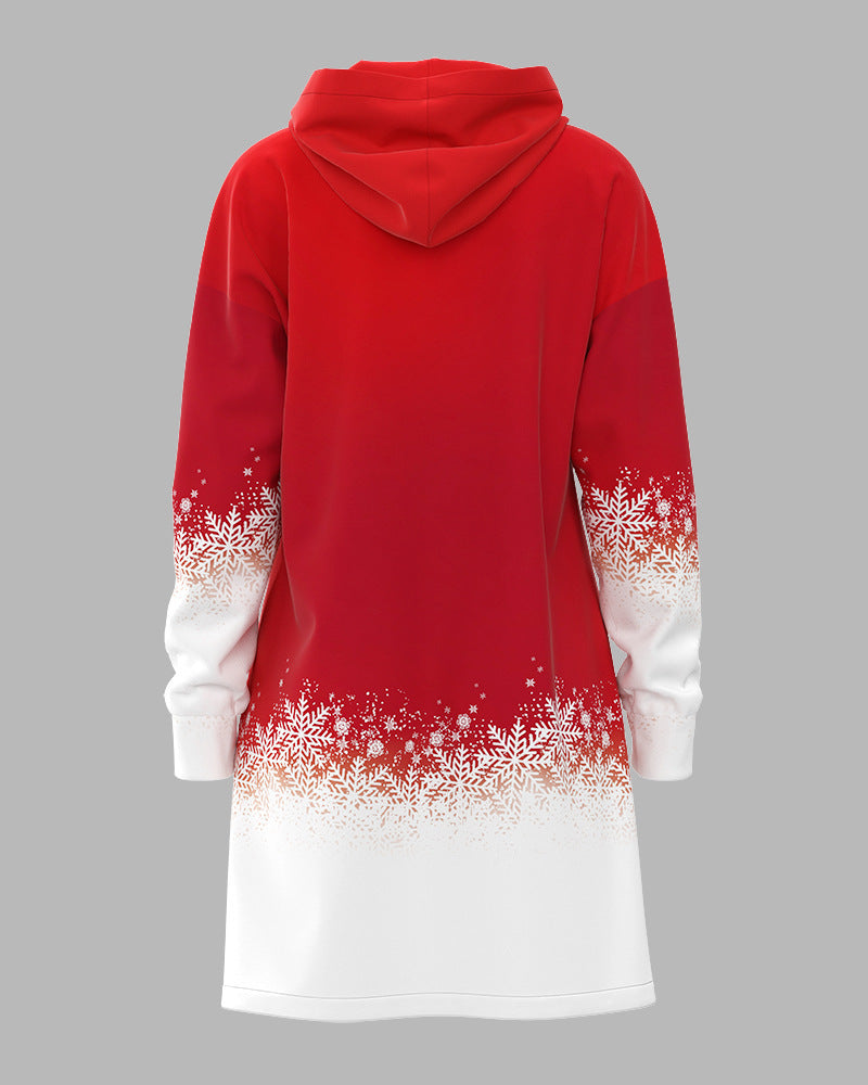 Christmas Casual Loose Long Sleeve Dress