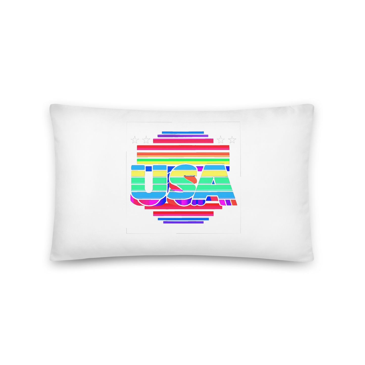 Retro Arcade Style USA - Basic Pillow