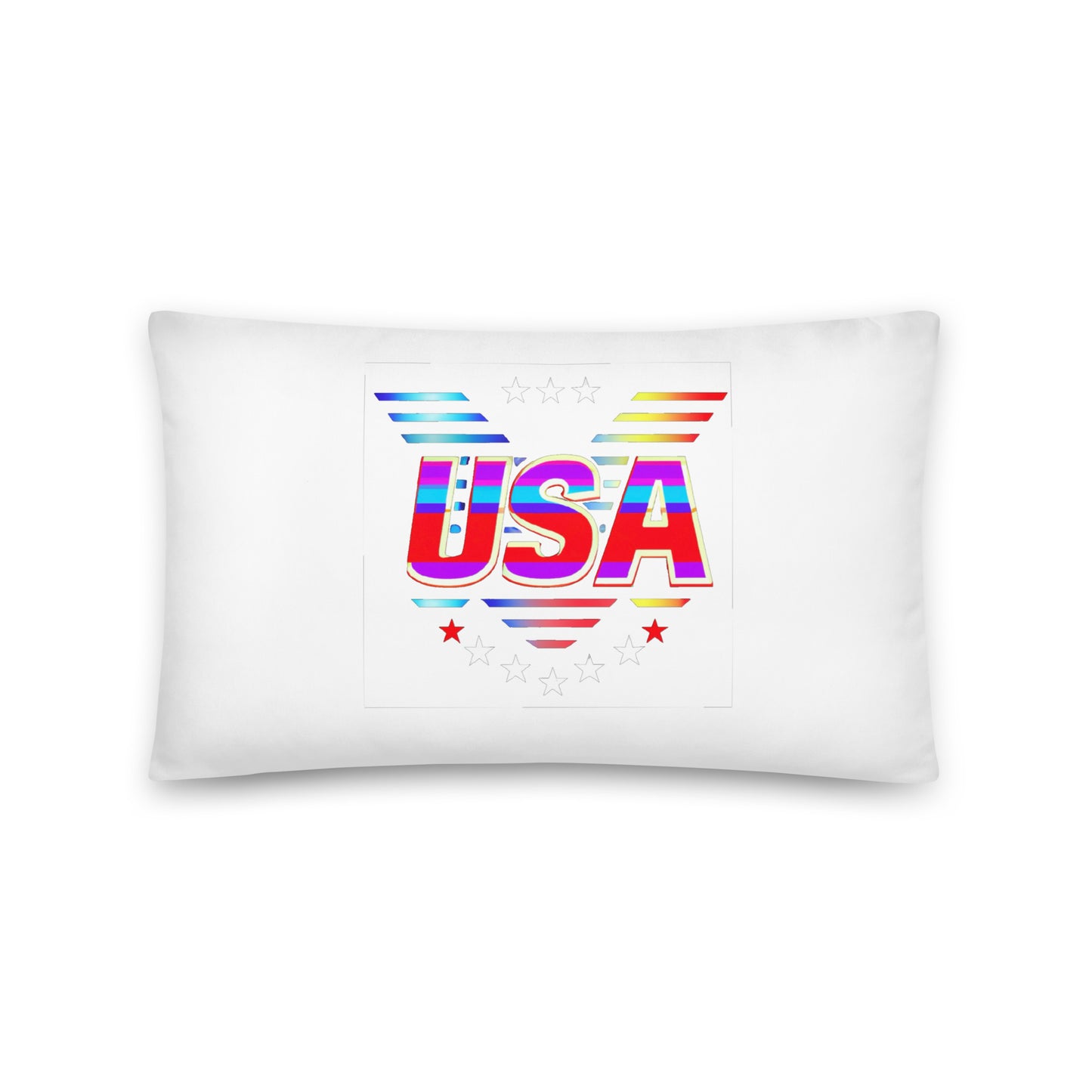 Retro USA Veteran Stars - Basic Pillow