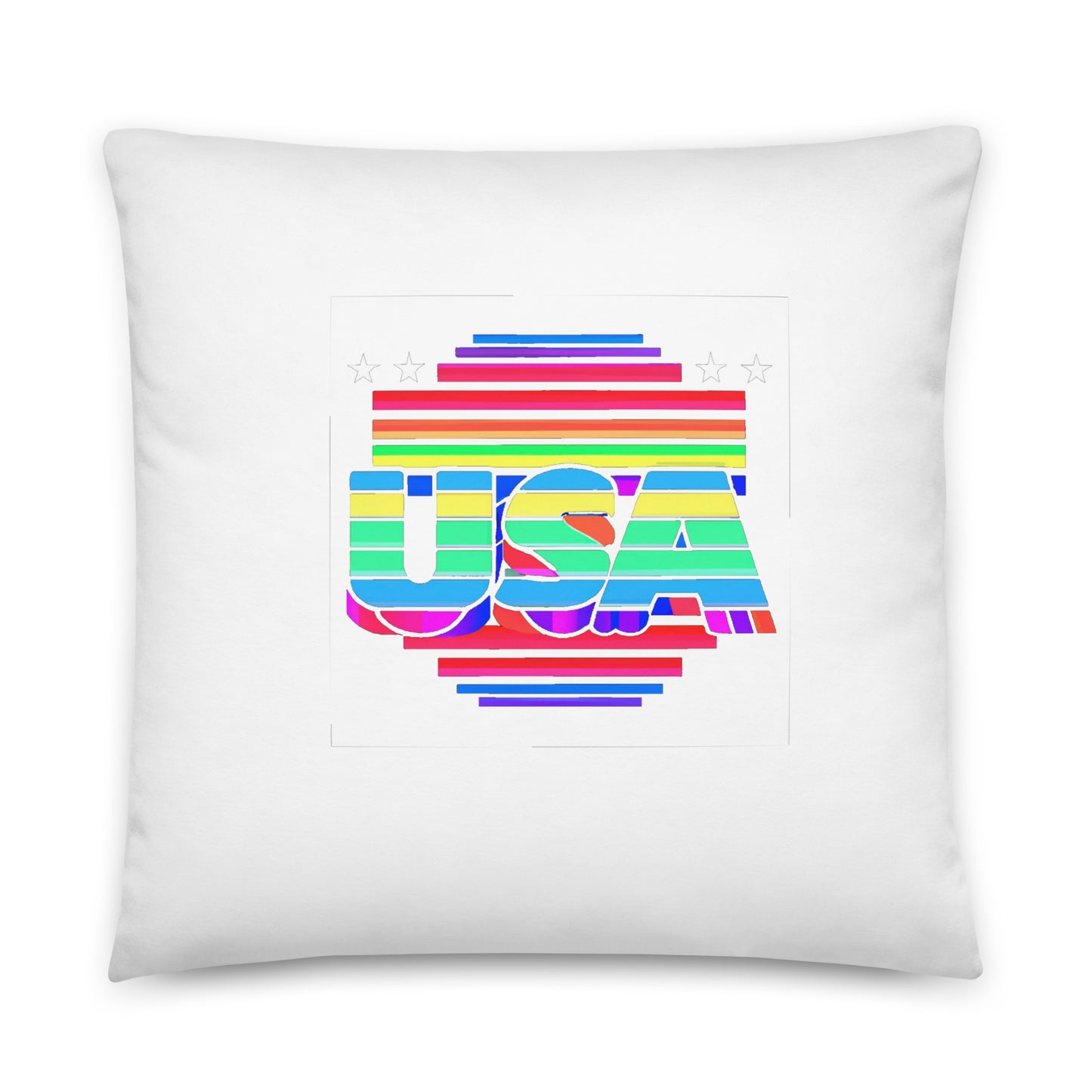 Retro Arcade Style USA - Basic Pillow