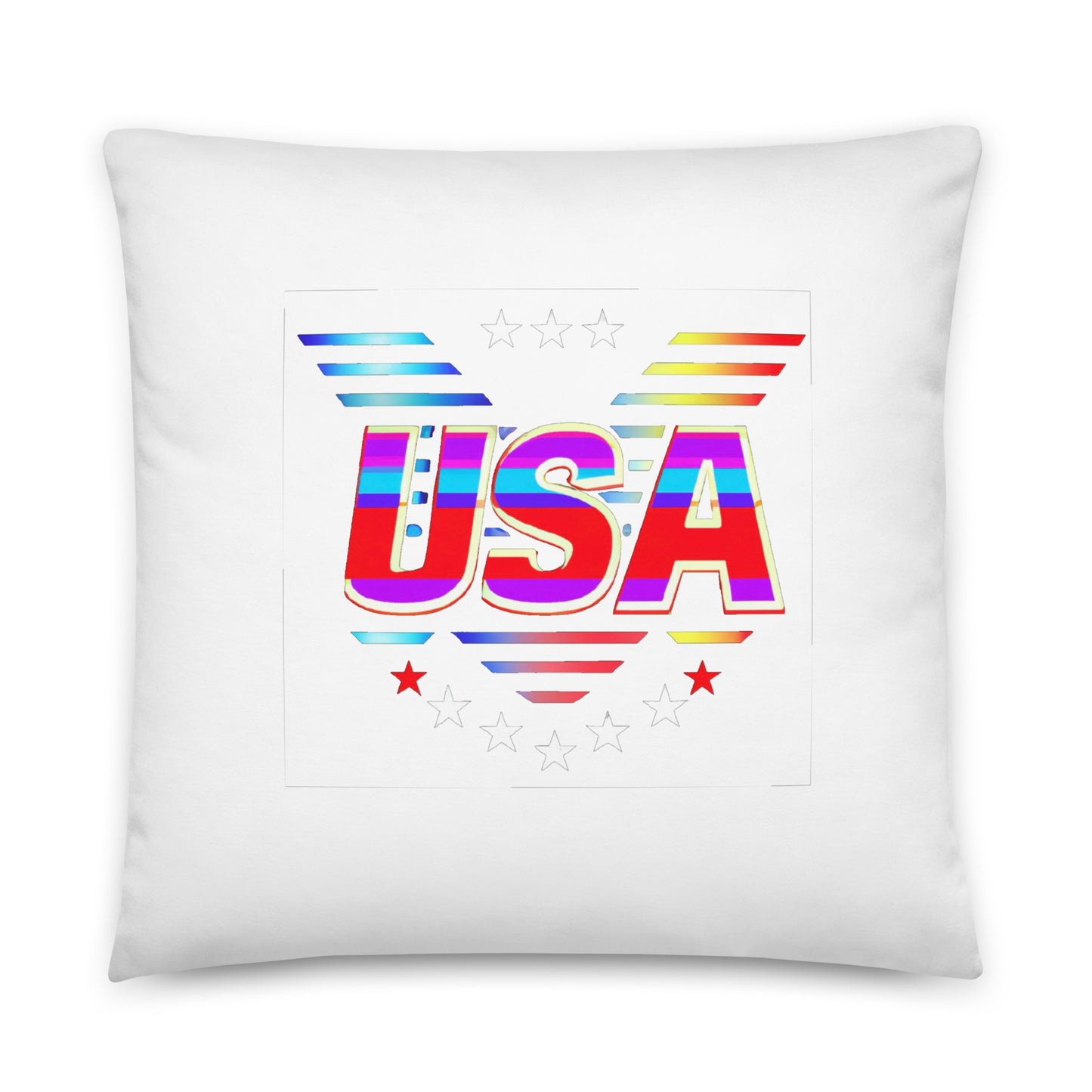 Retro USA Veteran Stars - Basic Pillow