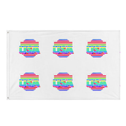 Retro Arcade Style USA - Flag