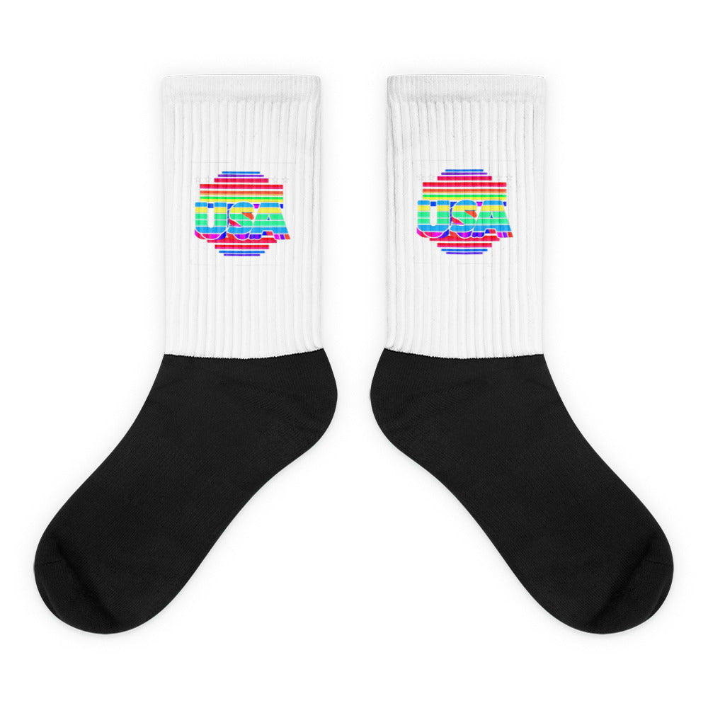 Retro Arcade Style USA - Socks