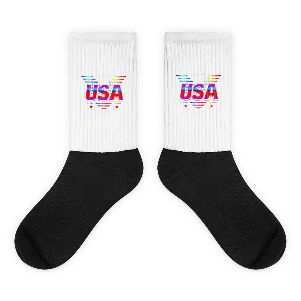 Retro USA Veteran Stars - Socks