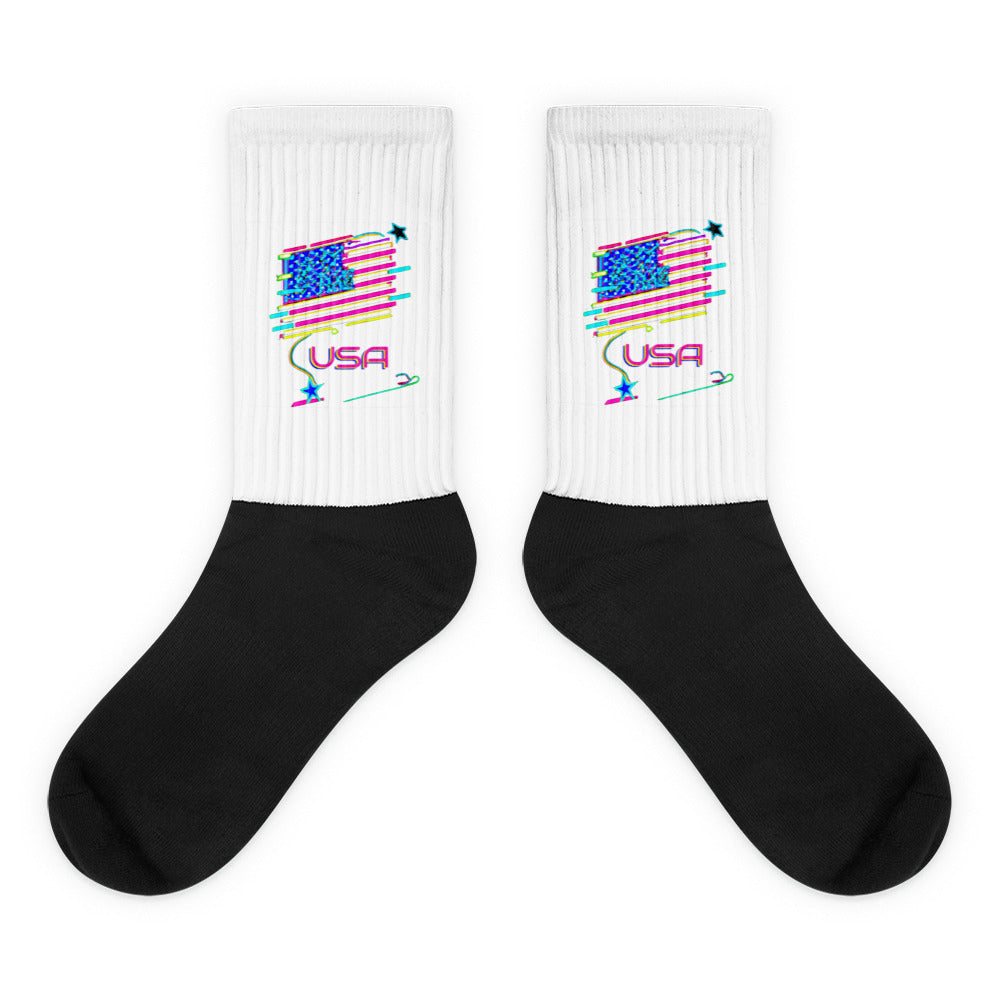 Retro USA Flag - Socks