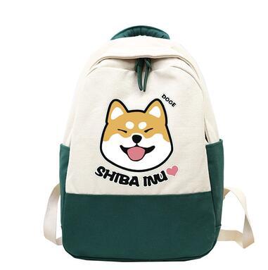Shiba Inu Canvas Backpack