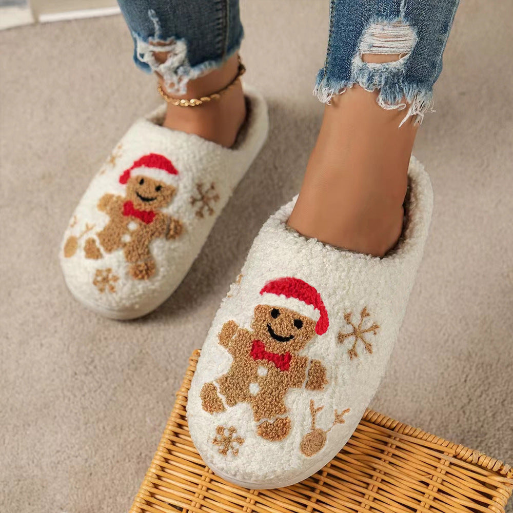 Christmas Gingerbread Slippers