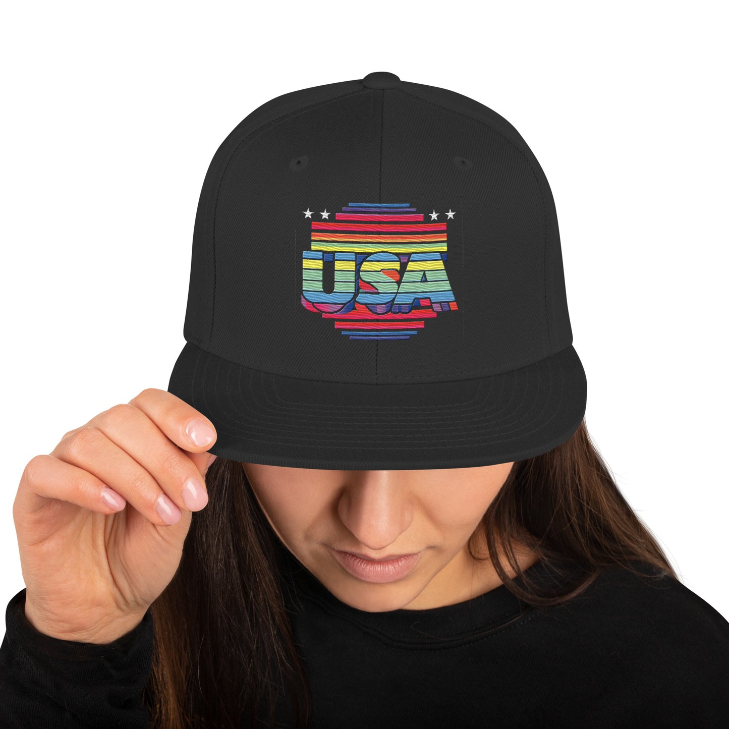 Retro Arcade Style USA - Snapback Hat