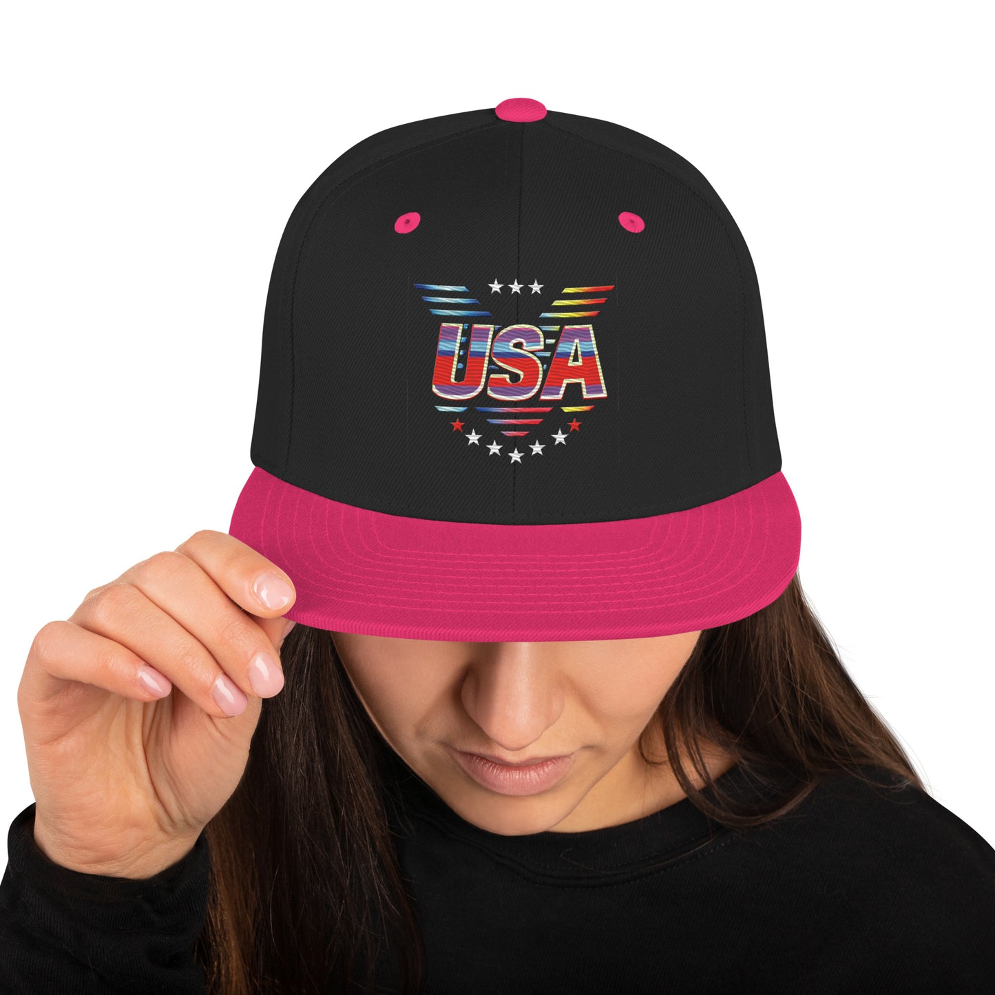 Retro USA Veteran Stars - Snapback Hat