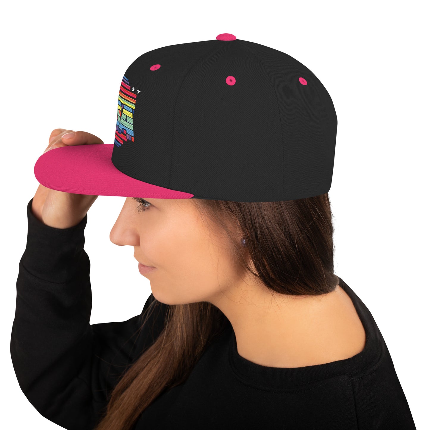 Retro Arcade Style USA - Snapback Hat
