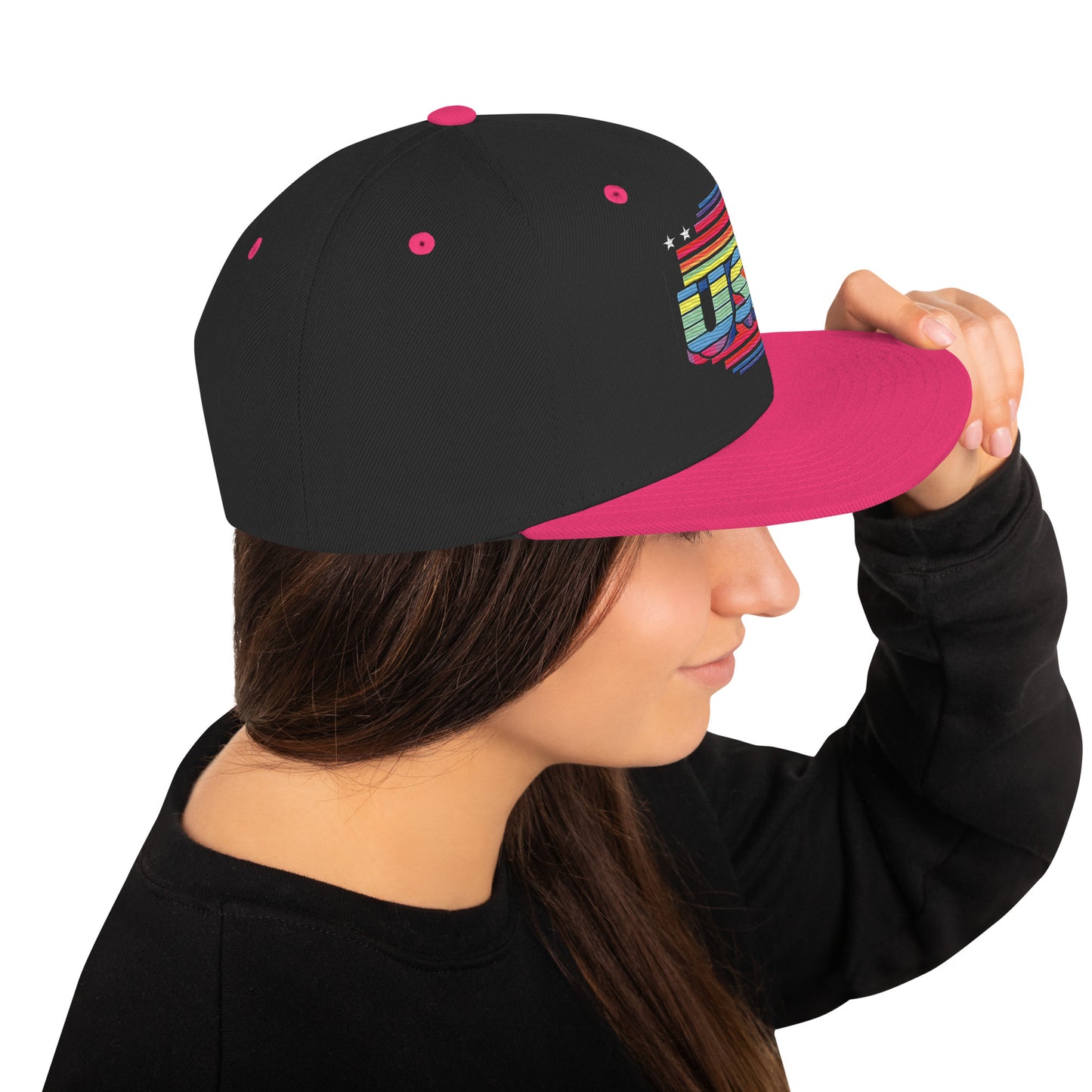 Retro Arcade Style USA - Snapback Hat