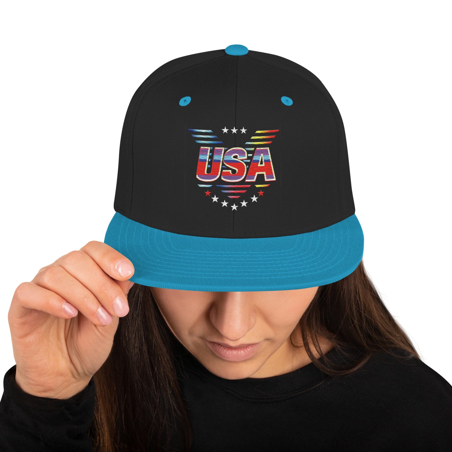 Retro USA Veteran Stars - Snapback Hat
