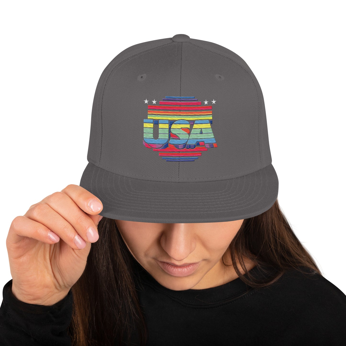 Retro Arcade Style USA - Snapback Hat