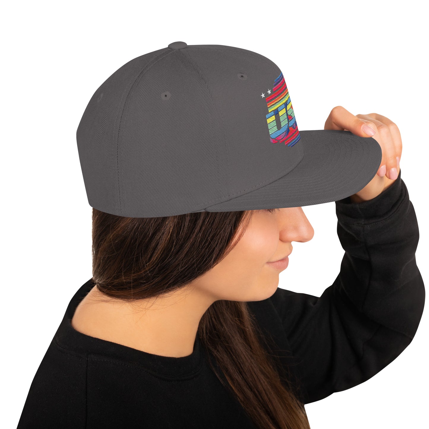 Retro Arcade Style USA - Snapback Hat
