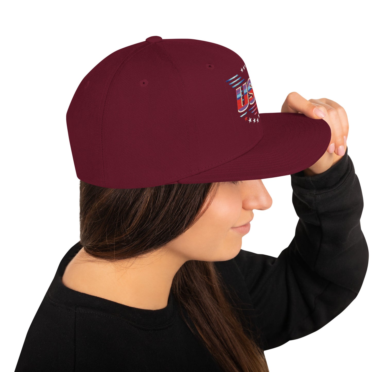 Retro USA Veteran Stars - Snapback Hat