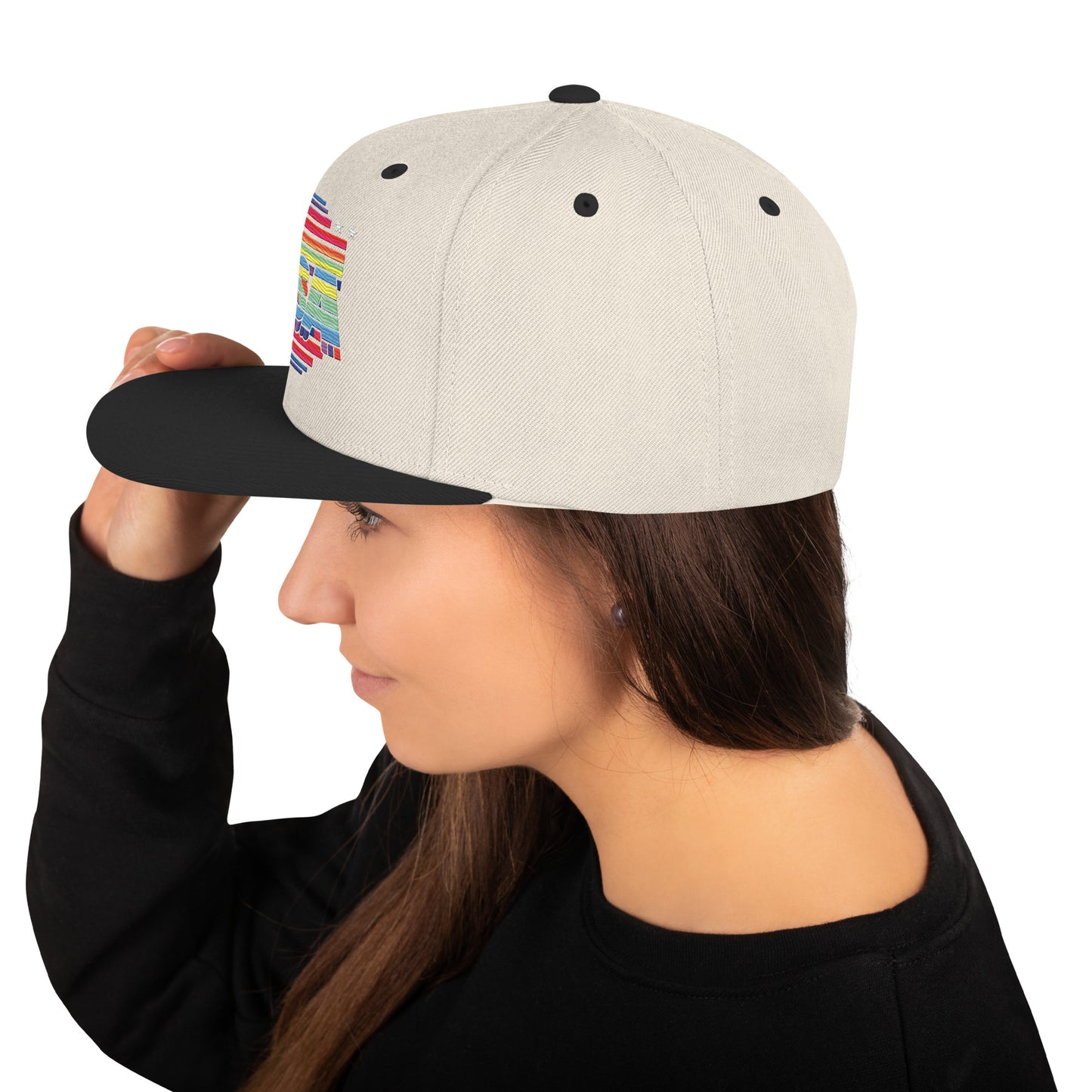 Retro Arcade Style USA - Snapback Hat