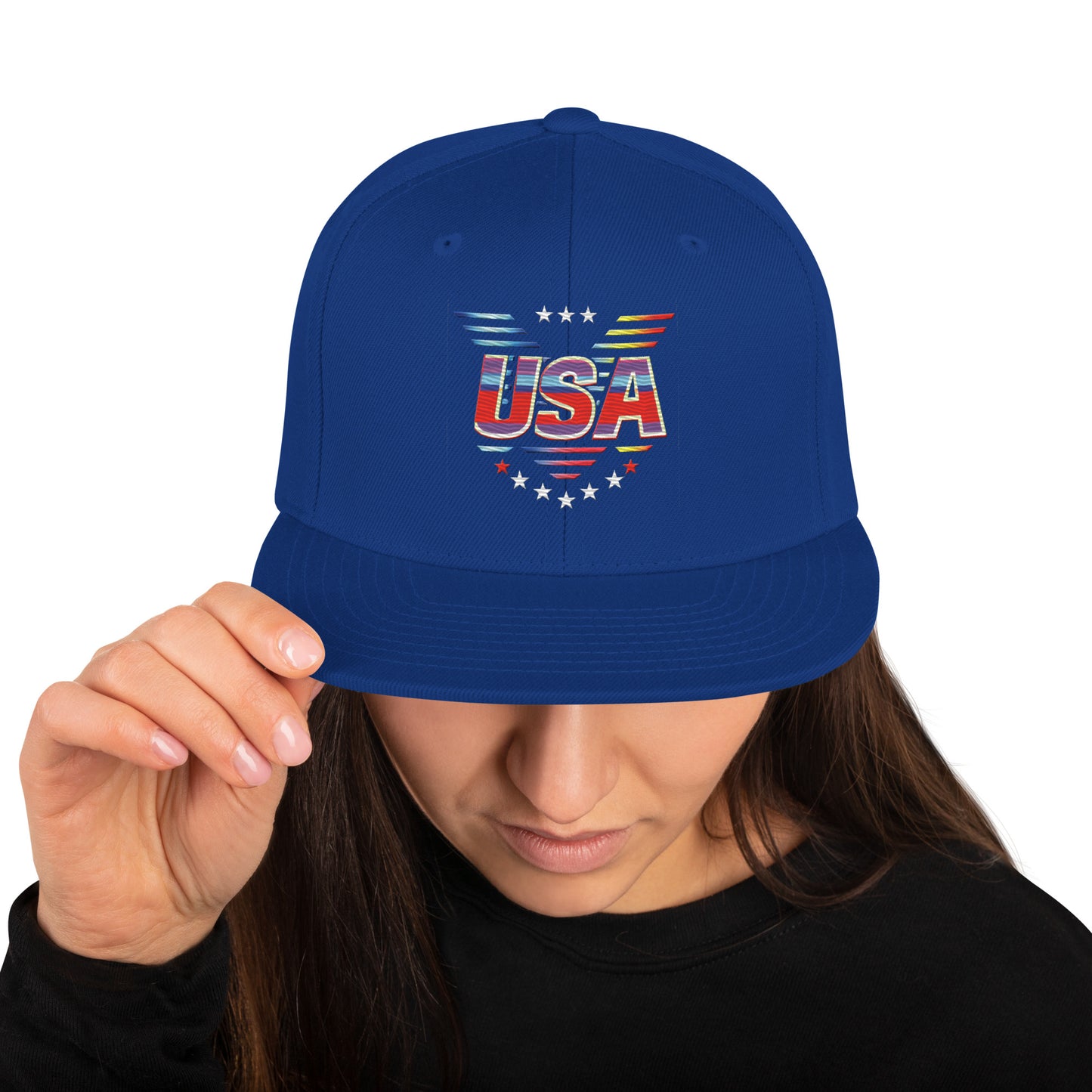 Retro USA Veteran Stars - Snapback Hat