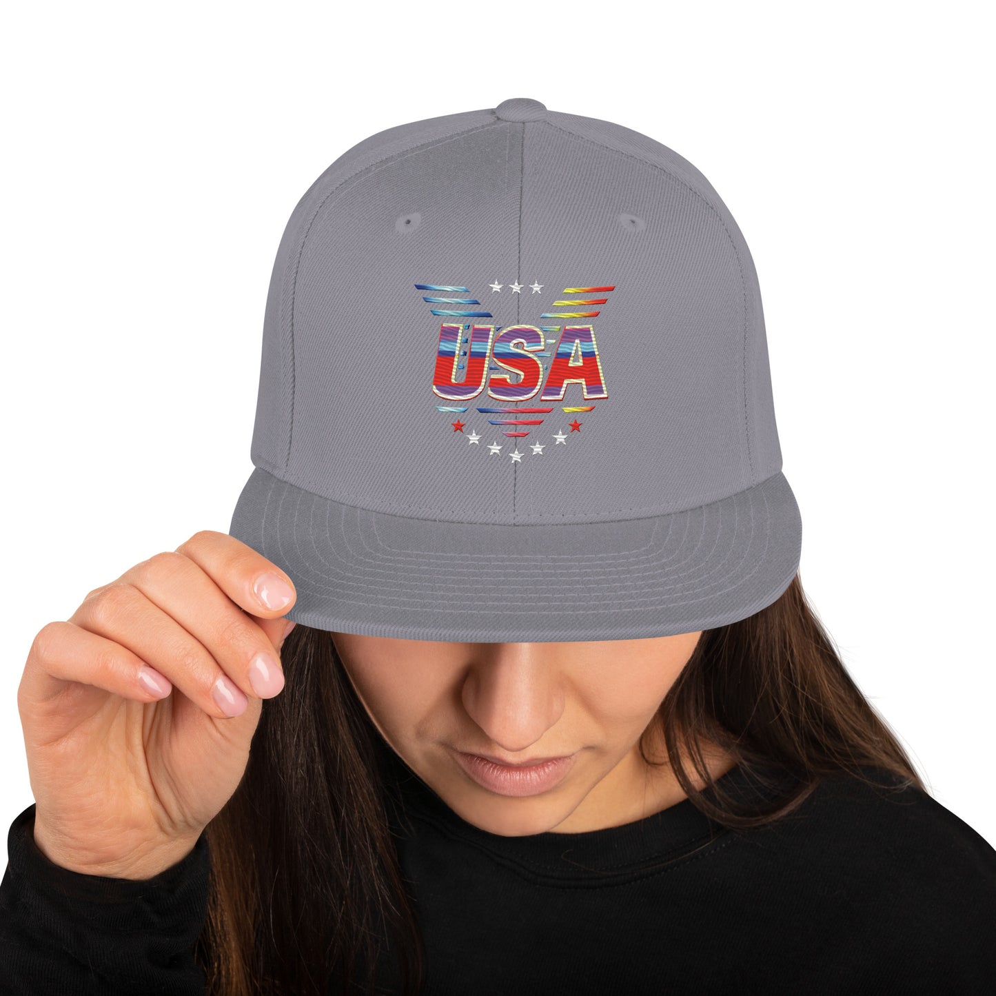 Retro USA Veteran Stars - Snapback Hat