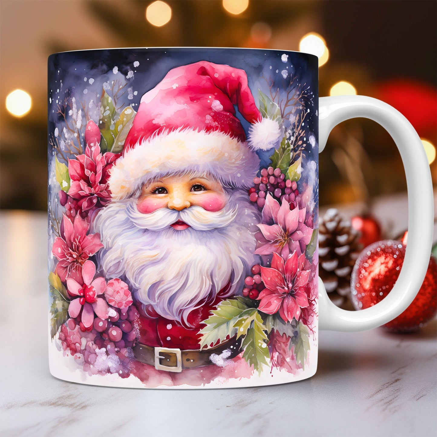 3D Santa Coffee Cup