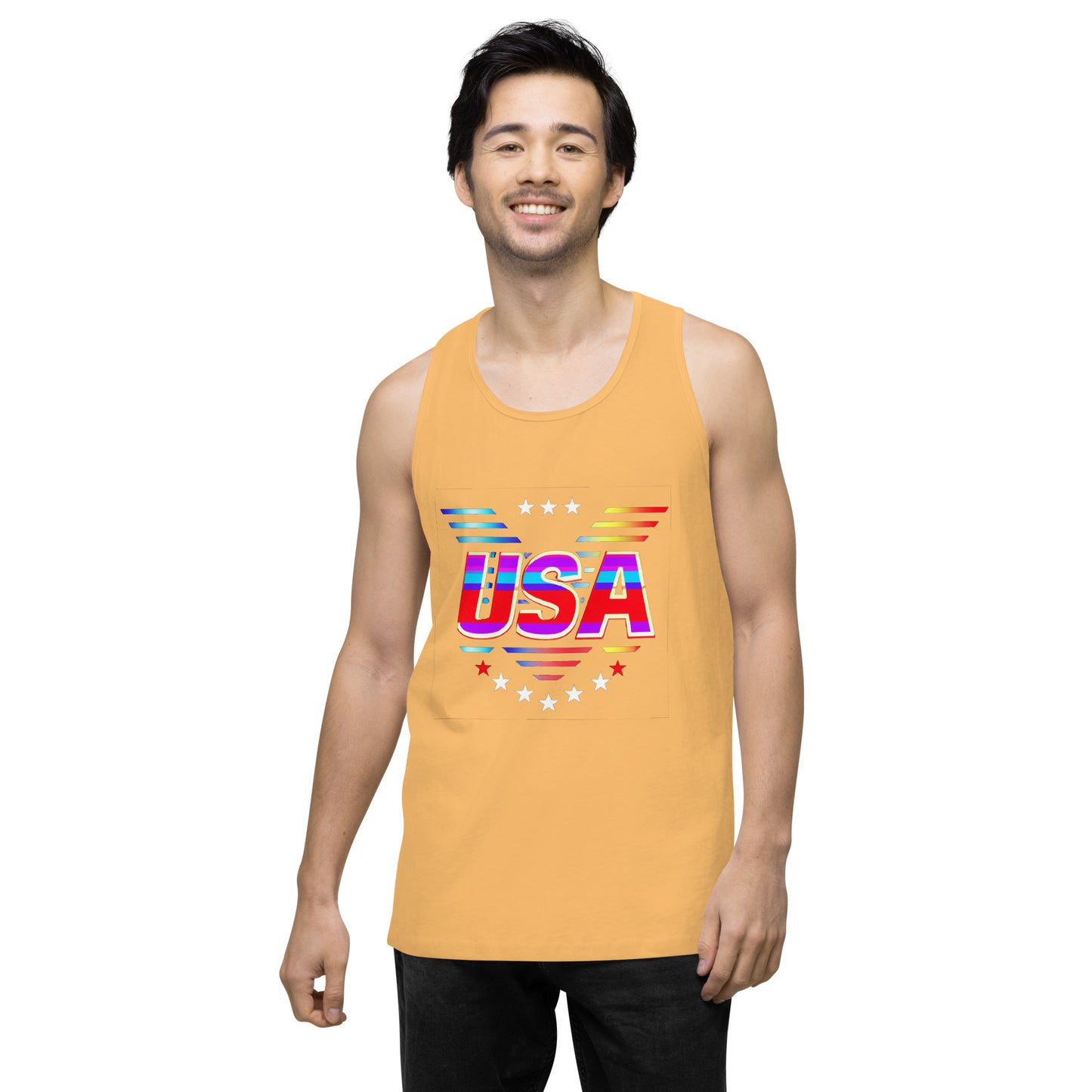 Retro USA Veteran Stars - Men’s premium tank top
