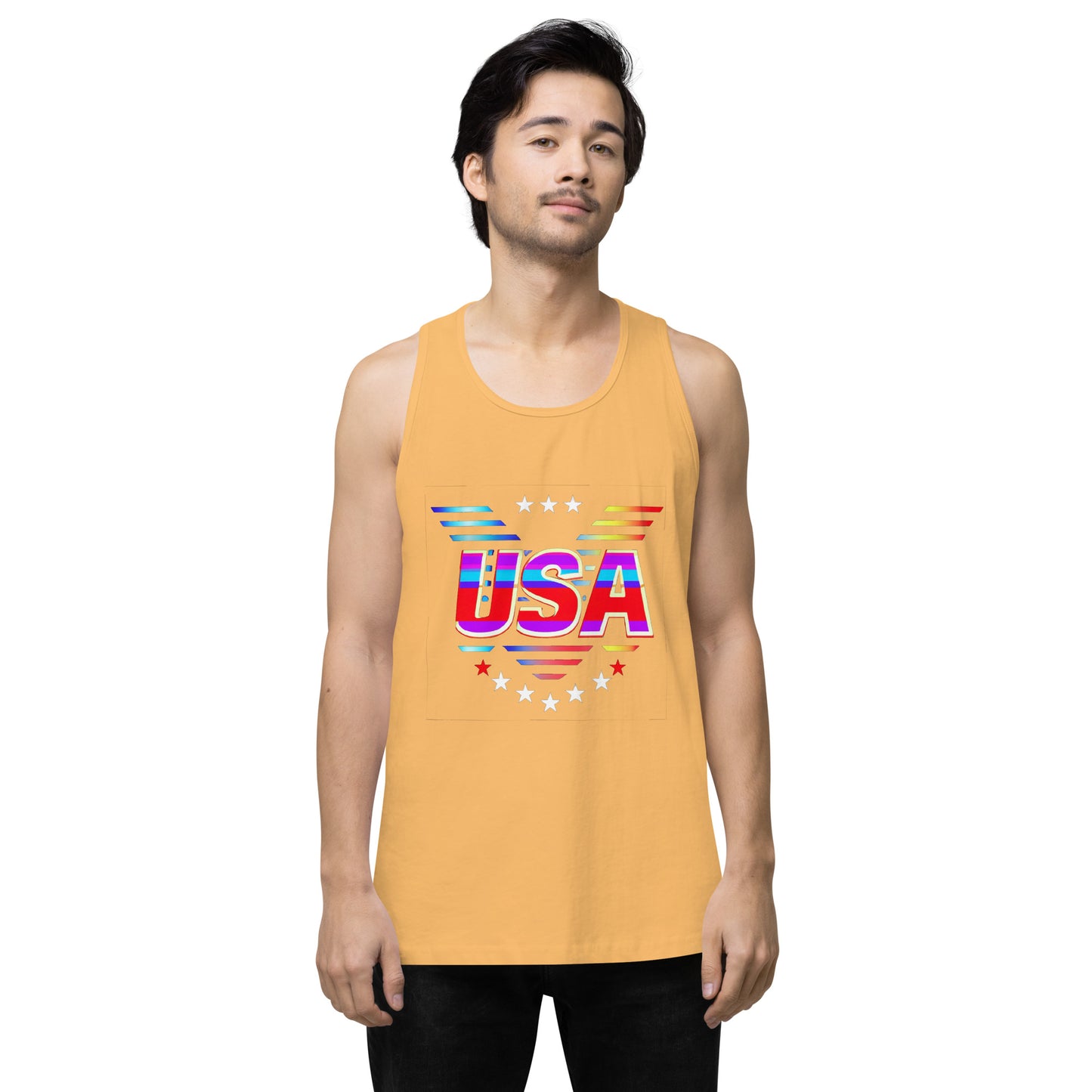 Retro USA Veteran Stars - Men’s premium tank top