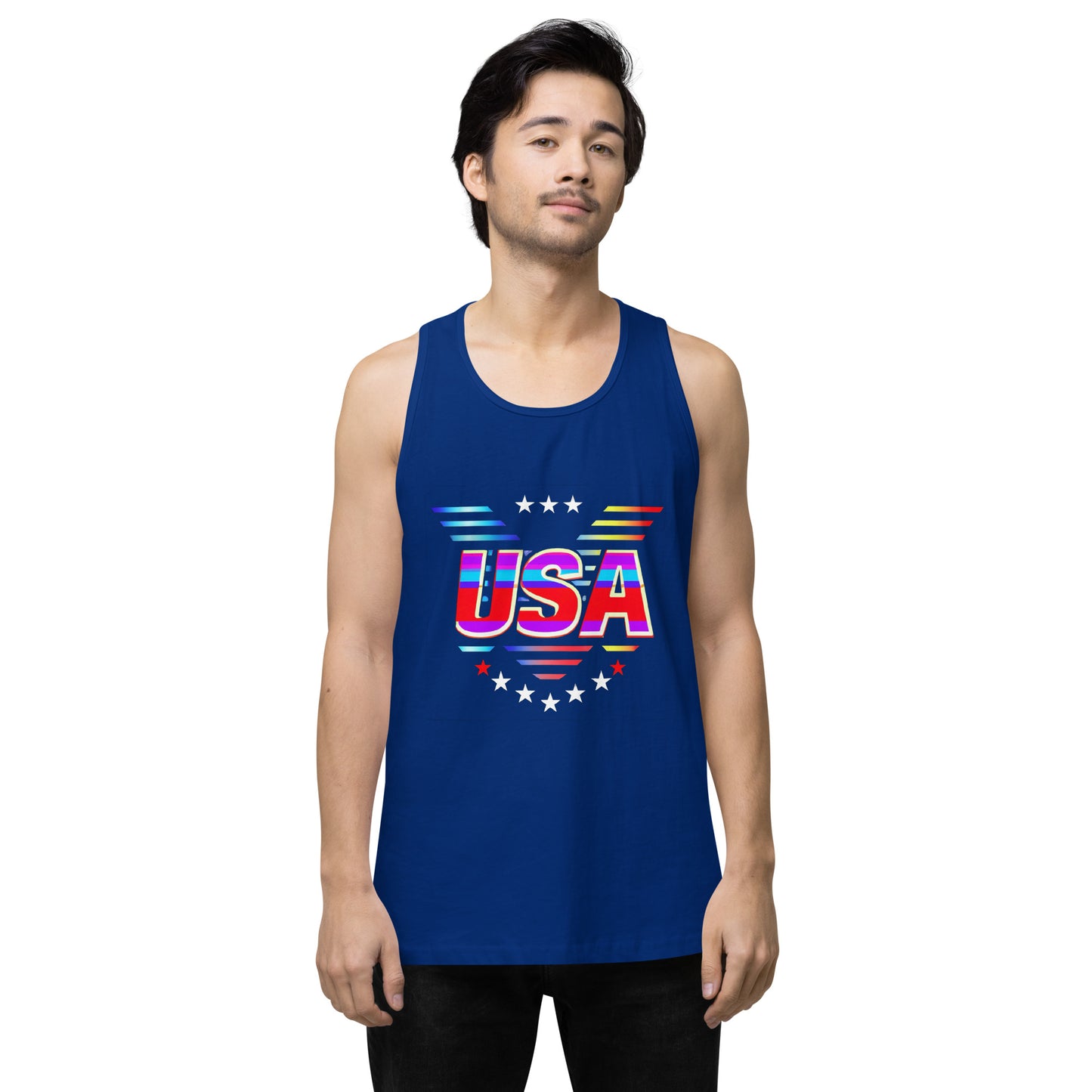 Retro USA Veteran Stars - Men’s premium tank top