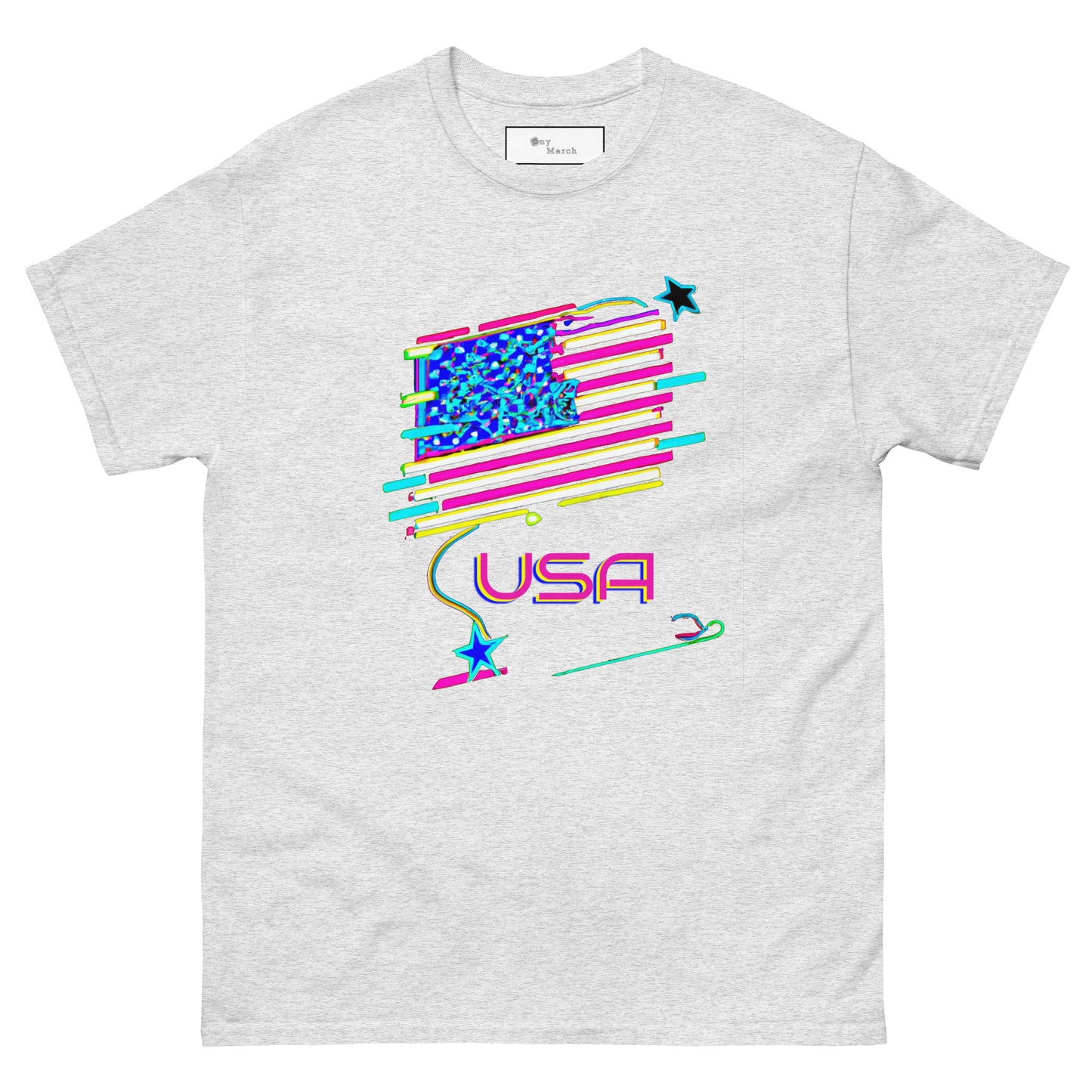 Retro USA Flag - Unisex classic tee