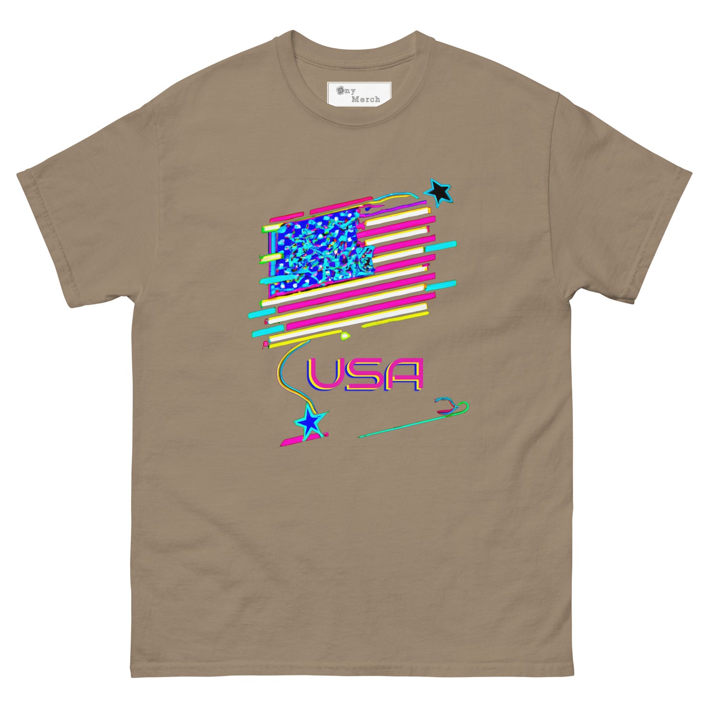Retro USA Flag - Unisex classic tee
