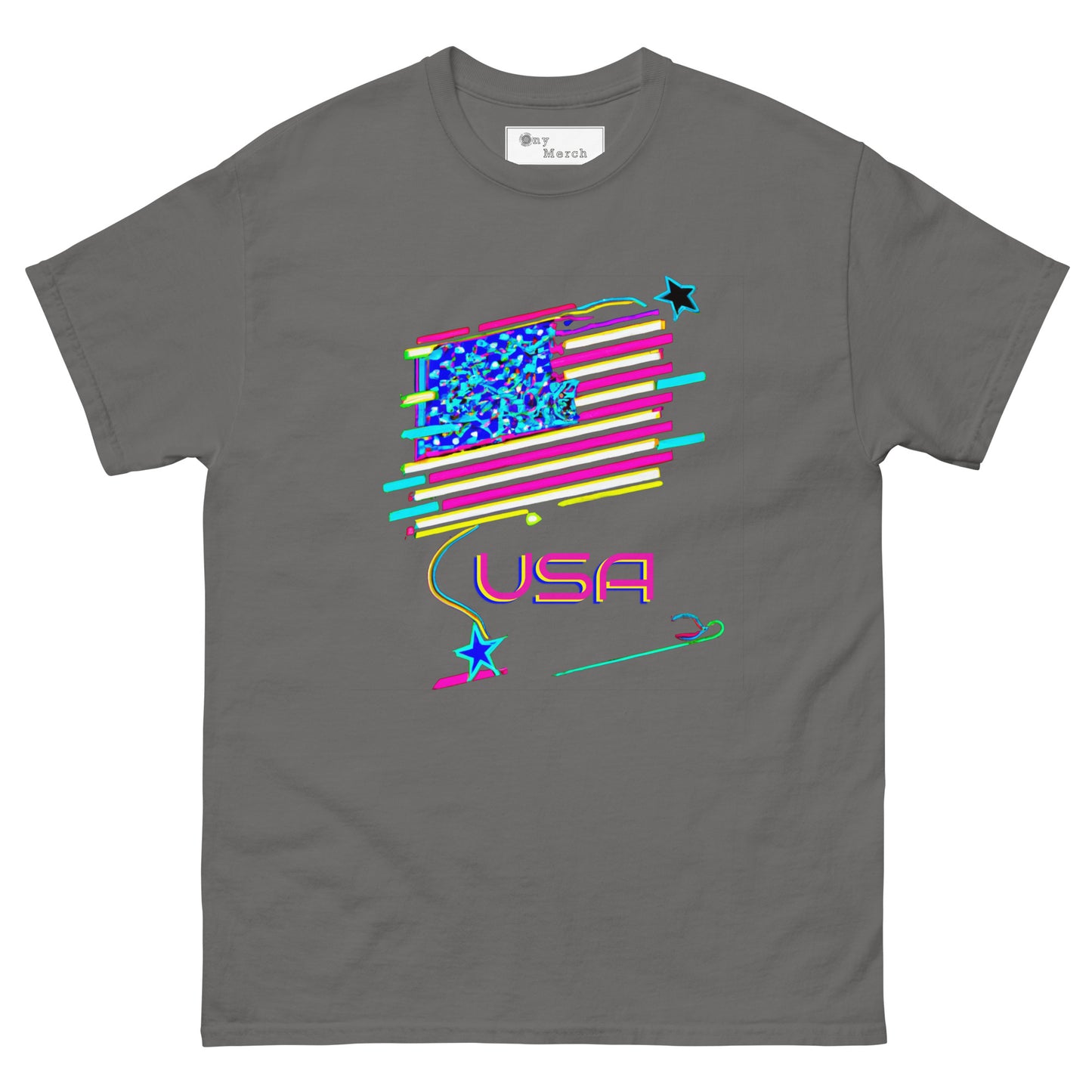 Retro USA Flag - Unisex classic tee