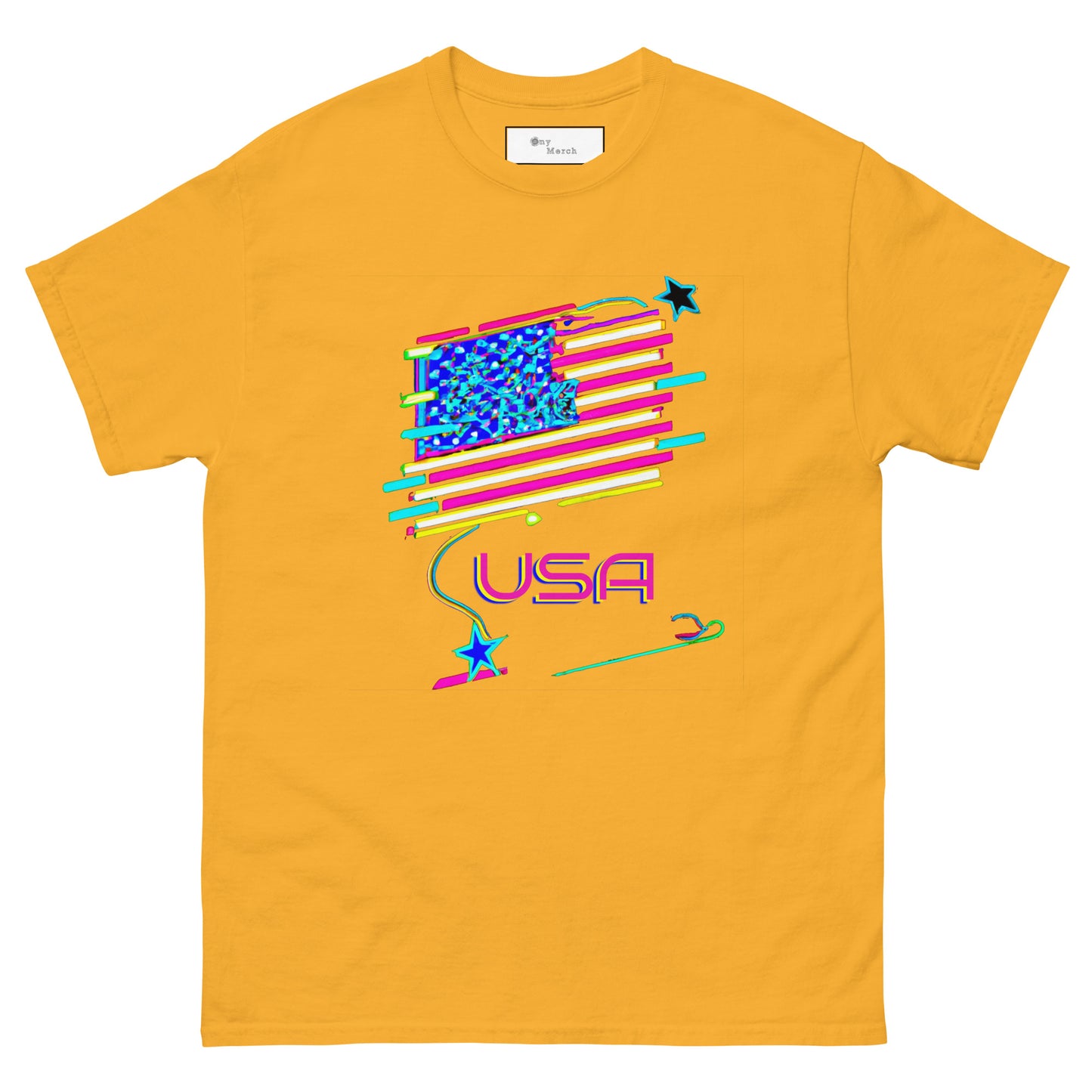 Retro USA Flag - Unisex classic tee