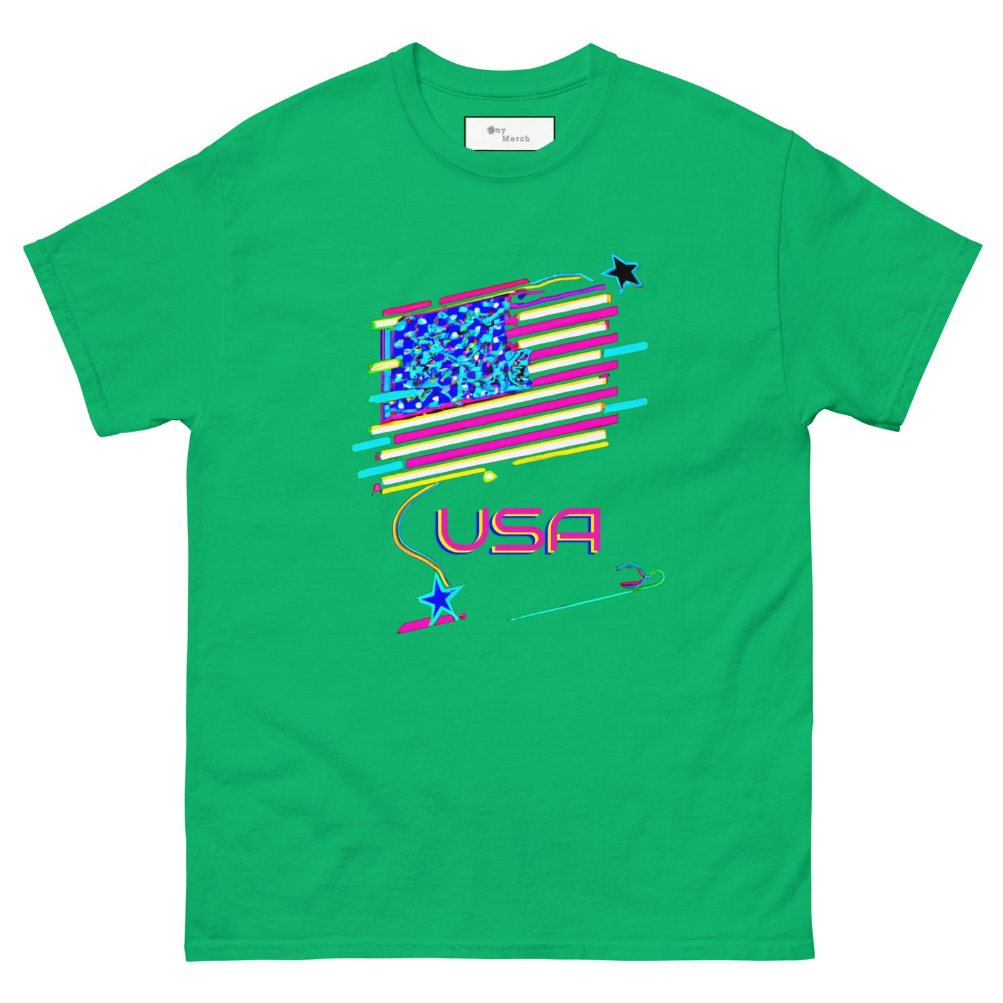 Retro USA Flag - Unisex classic tee