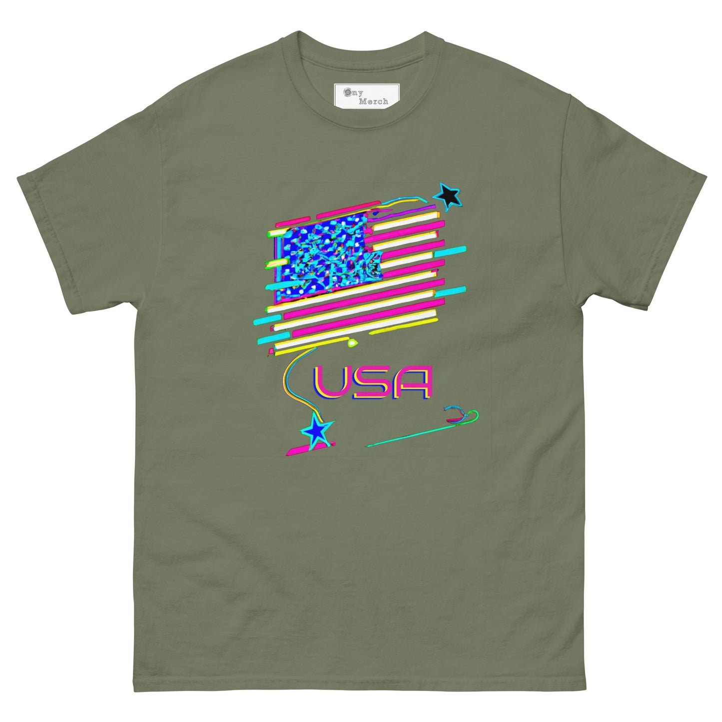 Retro USA Flag - Unisex classic tee
