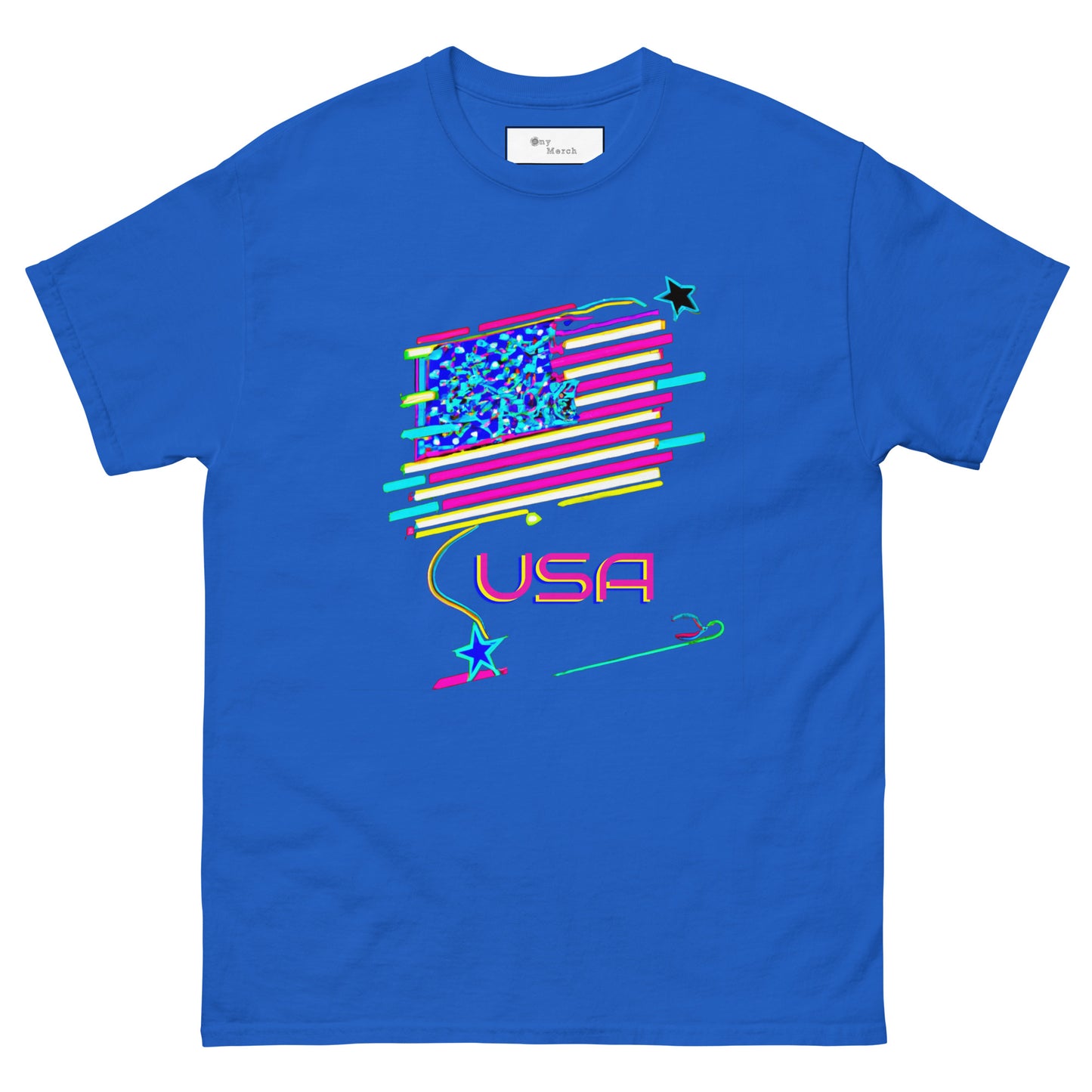 Retro USA Flag - Unisex classic tee