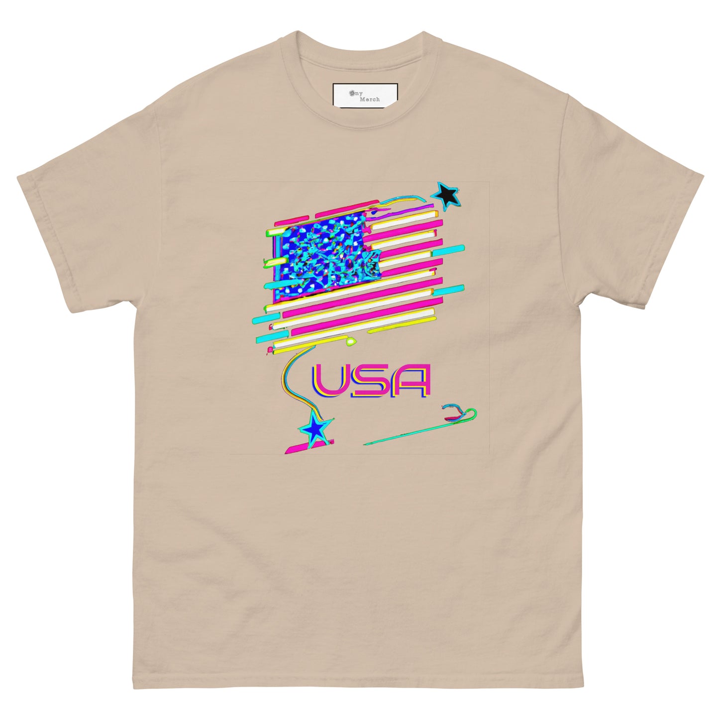 Retro USA Flag - Unisex classic tee
