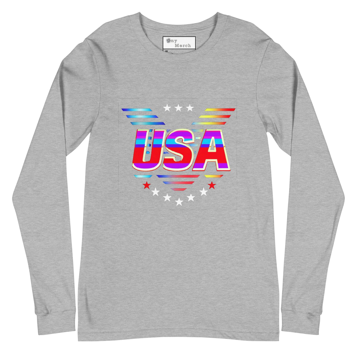 Retro USA Veteran Stars - Unisex Long Sleeve Tee