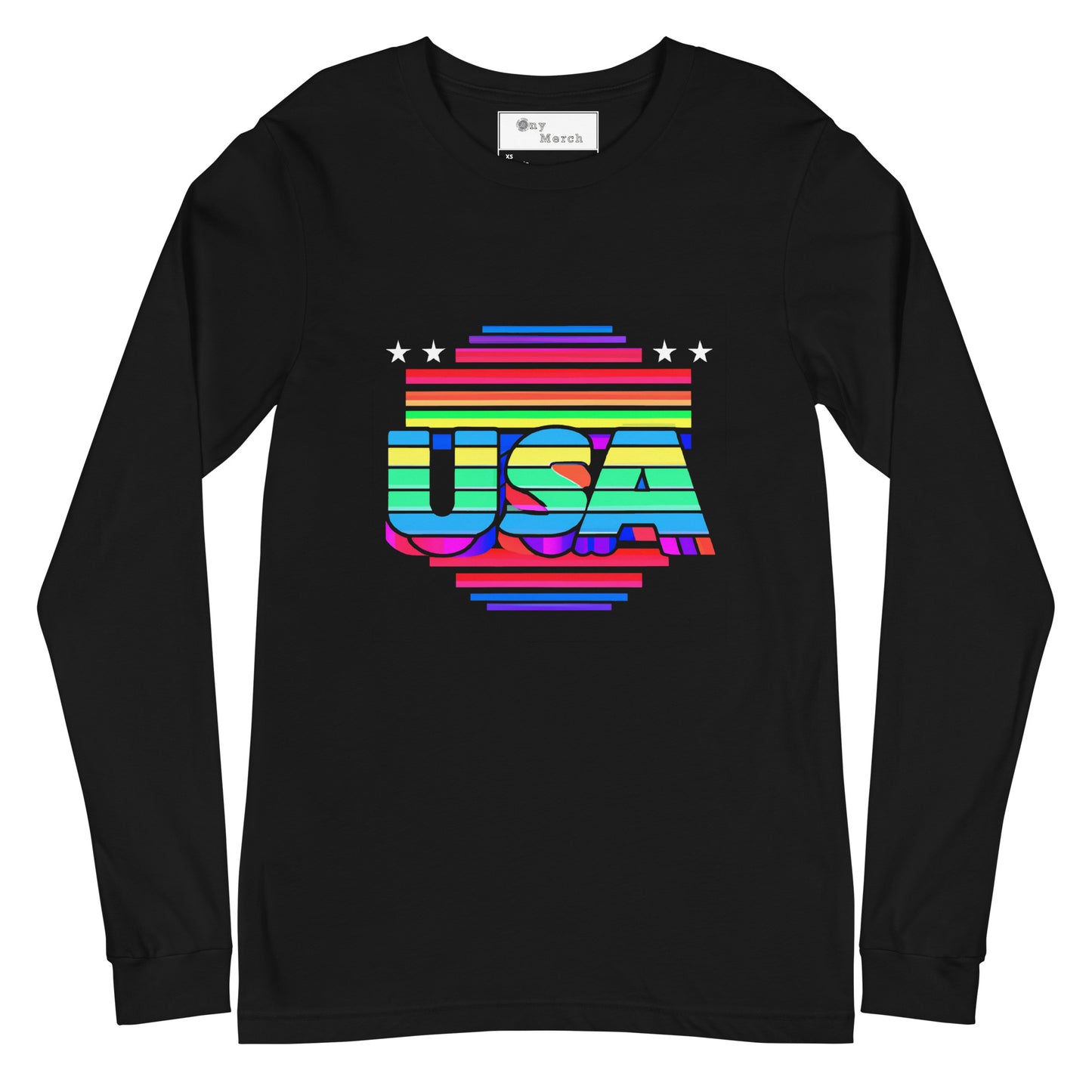 Retro Arcade Style USA - Unisex Long Sleeve Tee