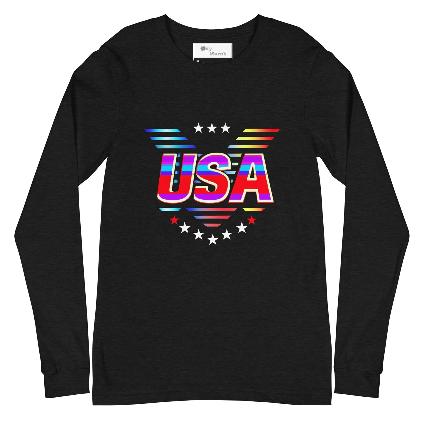 Retro USA Veteran Stars - Unisex Long Sleeve Tee