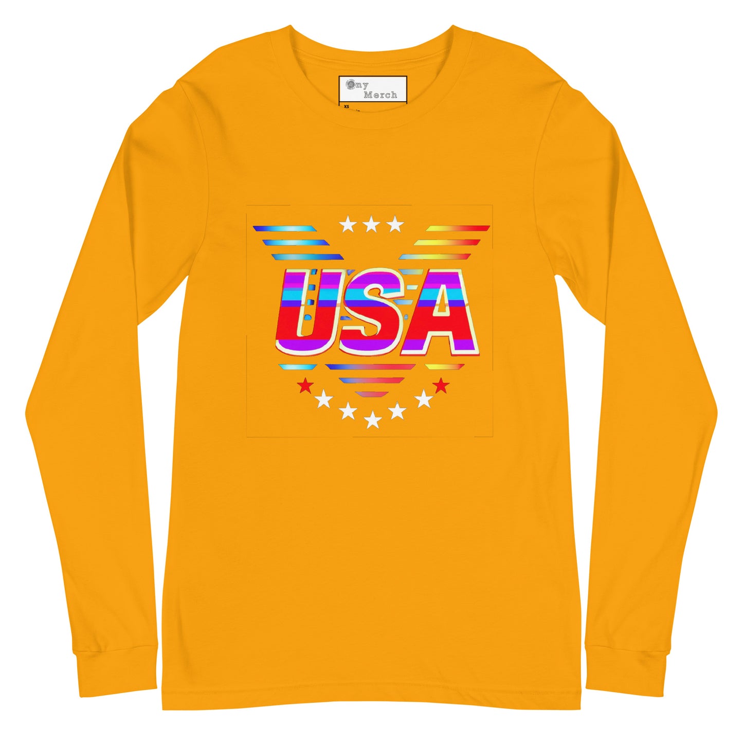 Retro USA Veteran Stars - Unisex Long Sleeve Tee