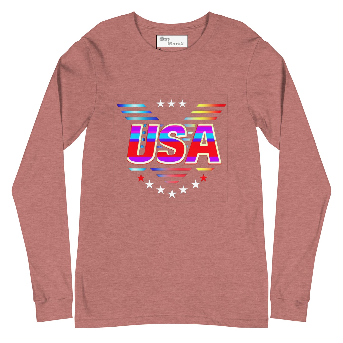 Retro USA Veteran Stars - Unisex Long Sleeve Tee